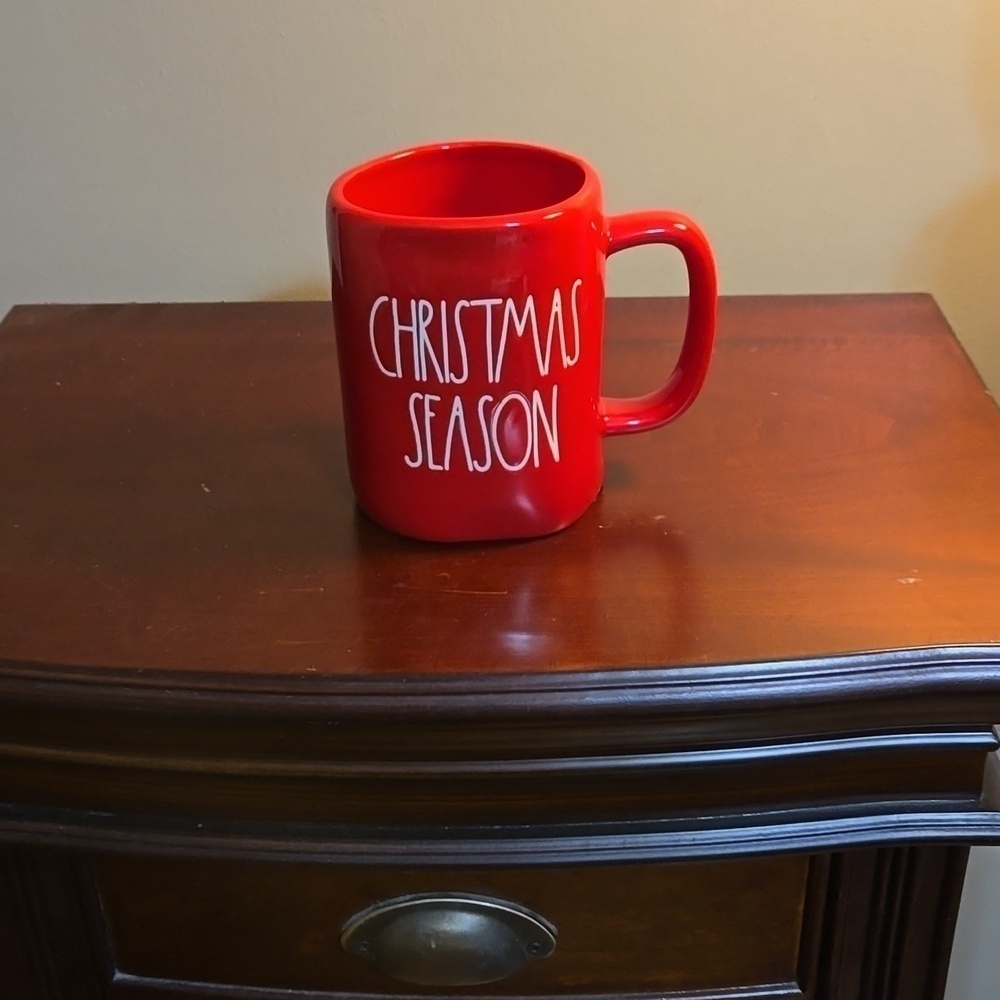 Rae Dunn Red Christmas Season Coffee Mug